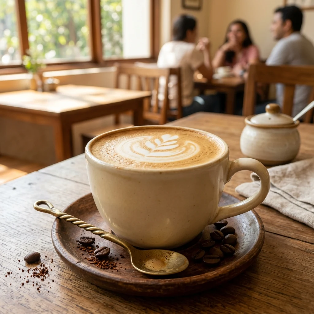 Classic Indian Café Coffee with smooth creamy milk froth served at ChaayShaay