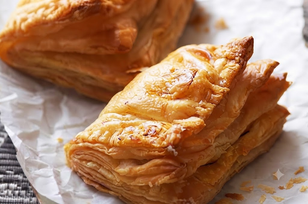 Flaky baked Vegetable Puff pastry